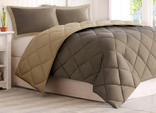 Thumbnail 1: Madison Park Madison Park 3M Scotchgard Diamond Quilting Comforter Set 
