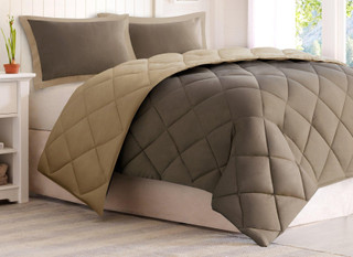 Thumbnail 3: Madison Park Madison Park 3M Scotchgard Diamond Quilting Comforter Set 