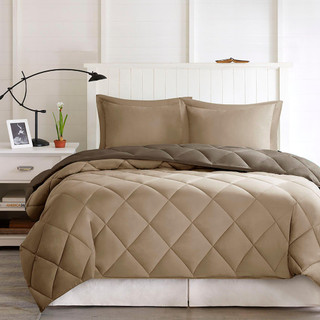 Thumbnail 11: Madison Park Madison Park 3M Scotchgard Diamond Quilting Comforter Set 