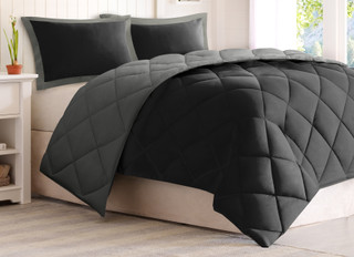 Thumbnail 3: Madison Park Madison Park 3M Scotchgard Diamond Quilting Comforter Set 
