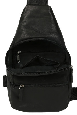 Thumbnail 2: NFL NFL Genuine Leather New Orleans Saints Sling Bag  