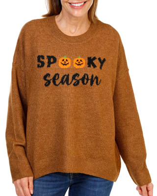 Thumbnail 1: Cece Women's Halloween Cozy Spooky Season Sweater 
