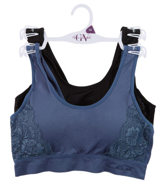 Thumbnail 1: Gloria Vanderbilt Women's Plus 2 Pk Full Coverage Seamless Comfort Bras 