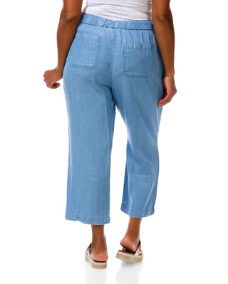 Thumbnail 2: Workshop Republic Clothing Women's Plus Tencel Tie Waist Pants 
