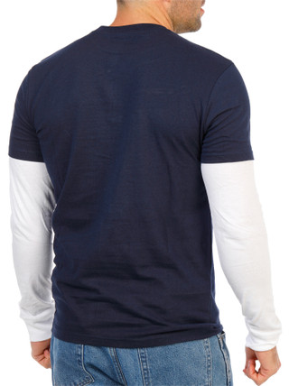 Thumbnail 2: Aeropostale Men's Long Sleeve Graphic Twofer Tee 