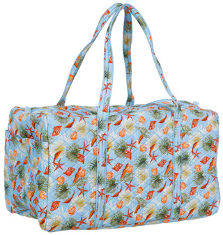 Thumbnail 2: Traveland 22 in Quilted Duffle Bag with Interior & Exterior Pockets 