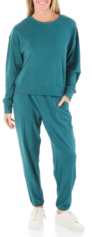 Thumbnail 1: Bally Women's Active 2 Pc Crew Neck Jogger Pants Set 