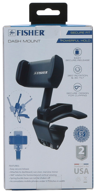 Thumbnail 2: Fisher Secure Fit Phone Holder Dash Mount  