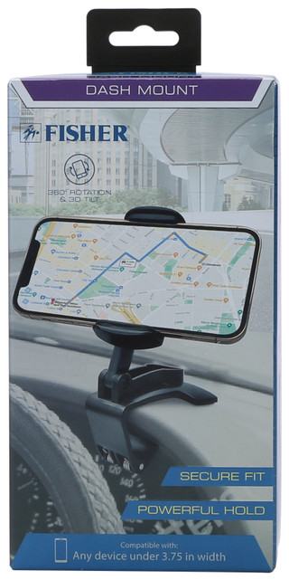 Thumbnail 1: Fisher Secure Fit Phone Holder Dash Mount  