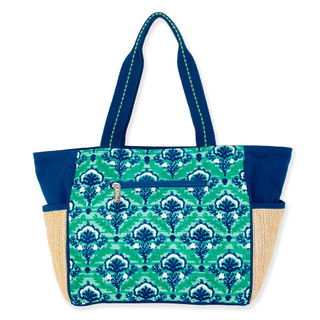 Thumbnail 2: Sun N' Sand Sun N' Sand Turtle Print Canvas Beach Tote Bag 