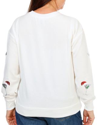 Thumbnail 2: Marled Women's Plus Christmas Sequin Sweatshirt 