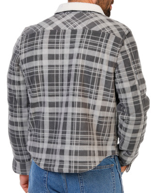 Thumbnail 2: Wrangler Men's Mississippi State Plaid Print Button Down Jacket  