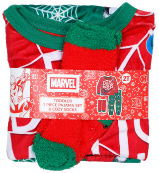 Thumbnail 1: Marvel Toddler Boys 3 Pc Spiderman Christmas Pajama Pants Set 