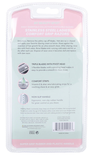 Thumbnail 2: My Beauty Spot 8 Pk Triple Blade Disposable Razors  