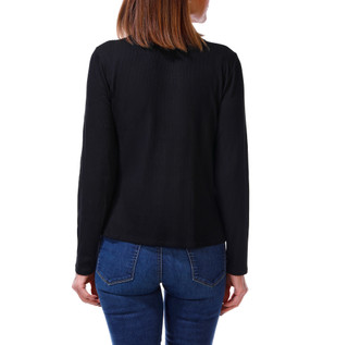 Thumbnail 2: Cyrus Women's Long Sleeve Button Front Top 