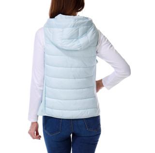 Thumbnail 2: DKNY Women's Quilted Logo Patch Puffer Vest 