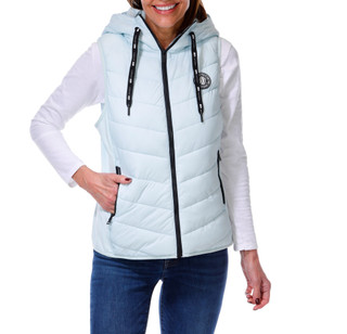 Thumbnail 1: DKNY Women's Quilted Logo Patch Puffer Vest 