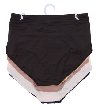 Thumbnail 2: Gloria Vanderbilt Women's Plus 5 Pk Smoothing Microfiber Brief Panties 