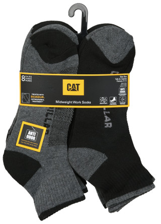 Thumbnail 1: Caterpillar Men's 8 Pk Extra Cushioned Midweight Work Socks 