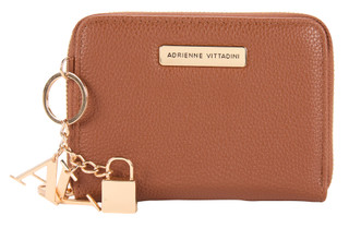 Thumbnail 1: ADRIENNE VITTADINI Pebble Grain Zip Around Wallet with Logo Charms 