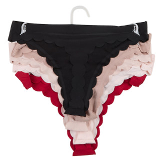 Thumbnail 2: Jessica Simpson Women's 5 Pk Scalloped Thong Panties  