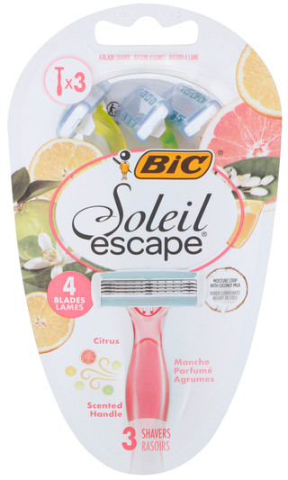 Thumbnail 1: BIC 3 Pk Soleil Escape Citrus Scented Shavers 