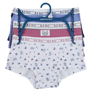Thumbnail 1: Aeropostale Women's 5 Pk Ribbed Boy Cut Logo Panties 