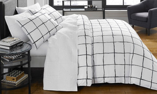Thumbnail 2: City Scene City Scene Zander White Comforter Set 