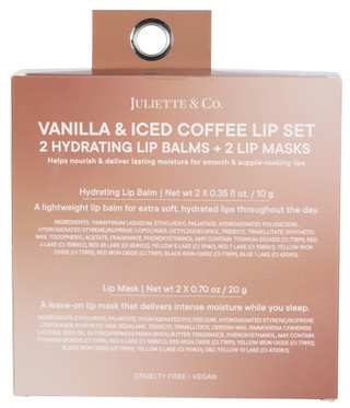 Thumbnail 2: Juliette & Co. 4 Pc Hydrating Lip Balms & Lip Masks Set 