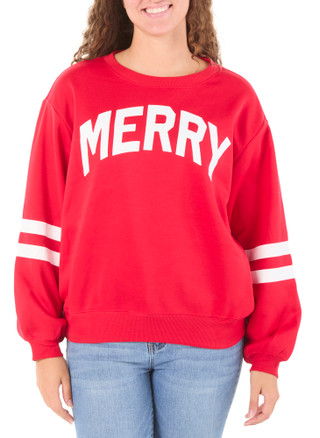 Thumbnail 1: Chaser Juniors Merry Christmas Pullover Sweater  