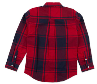 Thumbnail 2: Tommy Hilfiger Big Boys Long Sleeve Plaid Button Down Shirt 