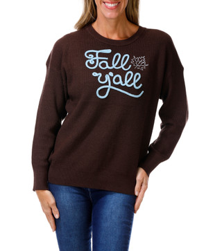 Thumbnail 1: RIO & RIAN Women's Embroidered Pullover Sweater 