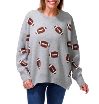 Thumbnail 1: Cece Women's Printed Crew Neck Pullover Sweater 