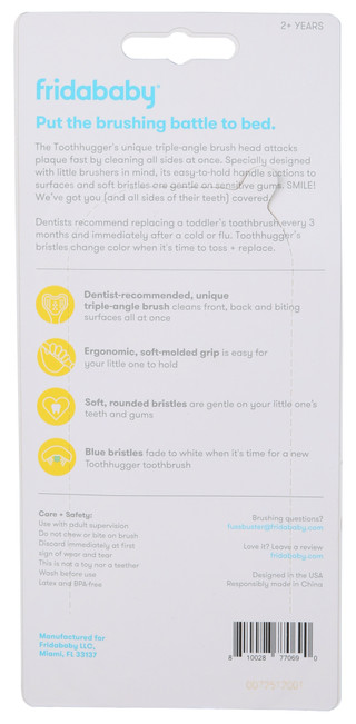 Thumbnail 2: Fridababy 2 Pk Children's Triple-Angled Toothhugger Toothbrush 