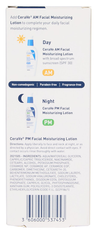 Thumbnail 2: CERAVE 3 oz PM Facial Moisturizing Lotion for All Skin Types 
