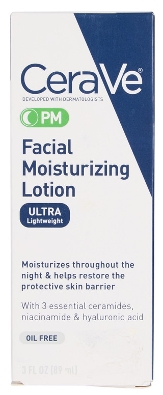 Thumbnail 1: CERAVE 3 oz PM Facial Moisturizing Lotion for All Skin Types 
