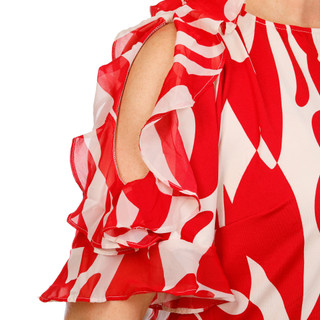 Thumbnail 3: Sara Michele Women's Plus 3/4 Sleeve Print Top  
