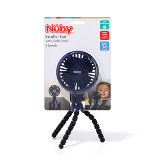 Thumbnail 1: Nuby 3 Speed USB Stroller Fan with Flexible Tripod 