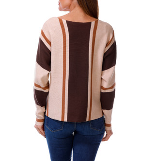 Thumbnail 2: RIO & RIAN Women's Ribbed Dolman Sleeve Pullover Sweater 