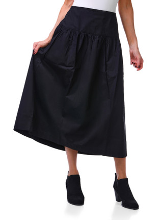Thumbnail 1: Sanctuary Women's High Waist A-Line Midi Skirt 