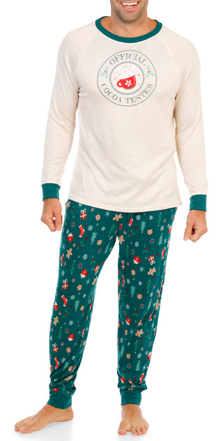 Thumbnail 1: Magical Season Men's 2 Pc Christmas Print Pajama Pants Set 