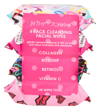 Thumbnail 1: Betsey Johnson 4 Pk Cleansing Facial Wipes 