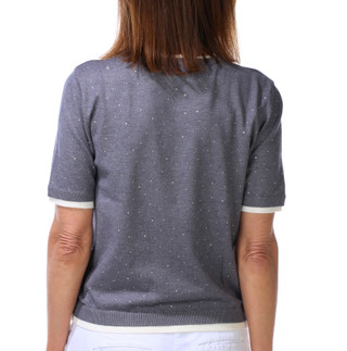 Thumbnail 2: Nanette Lepore Women's Double Hem Rhinestone Pullover Sweater Top 