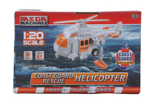 Thumbnail 2: Brooklyn Lollipop Friction Powered Coast Guard Rescue Helicopter Toy 