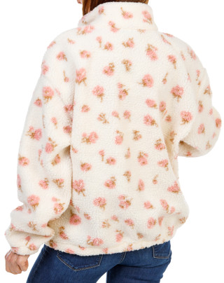 Thumbnail 2: Lands End Women's Cozy 1/4 Snap Neck Sherpa Top 