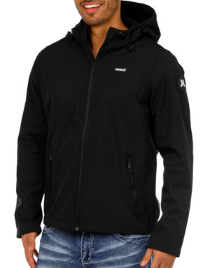 Thumbnail 2: Hurley BLK HOODED SOFT SHELL  