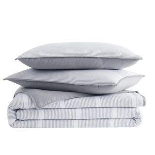 Thumbnail 5: Brooklyn Loom Brooklyn Loom Niari Stripe Comforter Set 