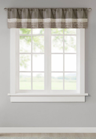 Thumbnail 2: Madison Park Madison Park Amherst Polyoni Pintuck Valance 