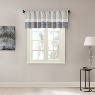 Thumbnail 2: Madison Park Madison Park Amherst Polyoni Pintuck Valance 