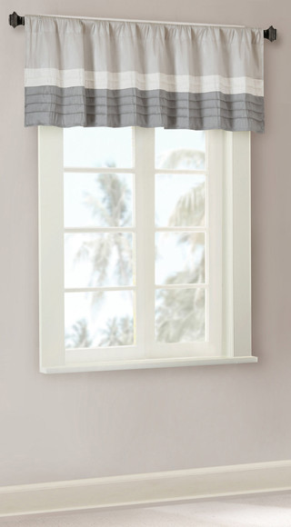 Thumbnail 1: Madison Park Madison Park Amherst Polyoni Pintuck Valance 